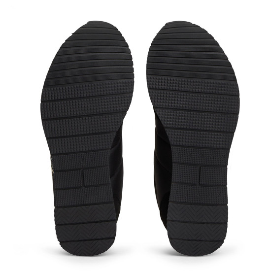 Tommy Hilfiger Mixed Texture Contrast Heel Trainers
